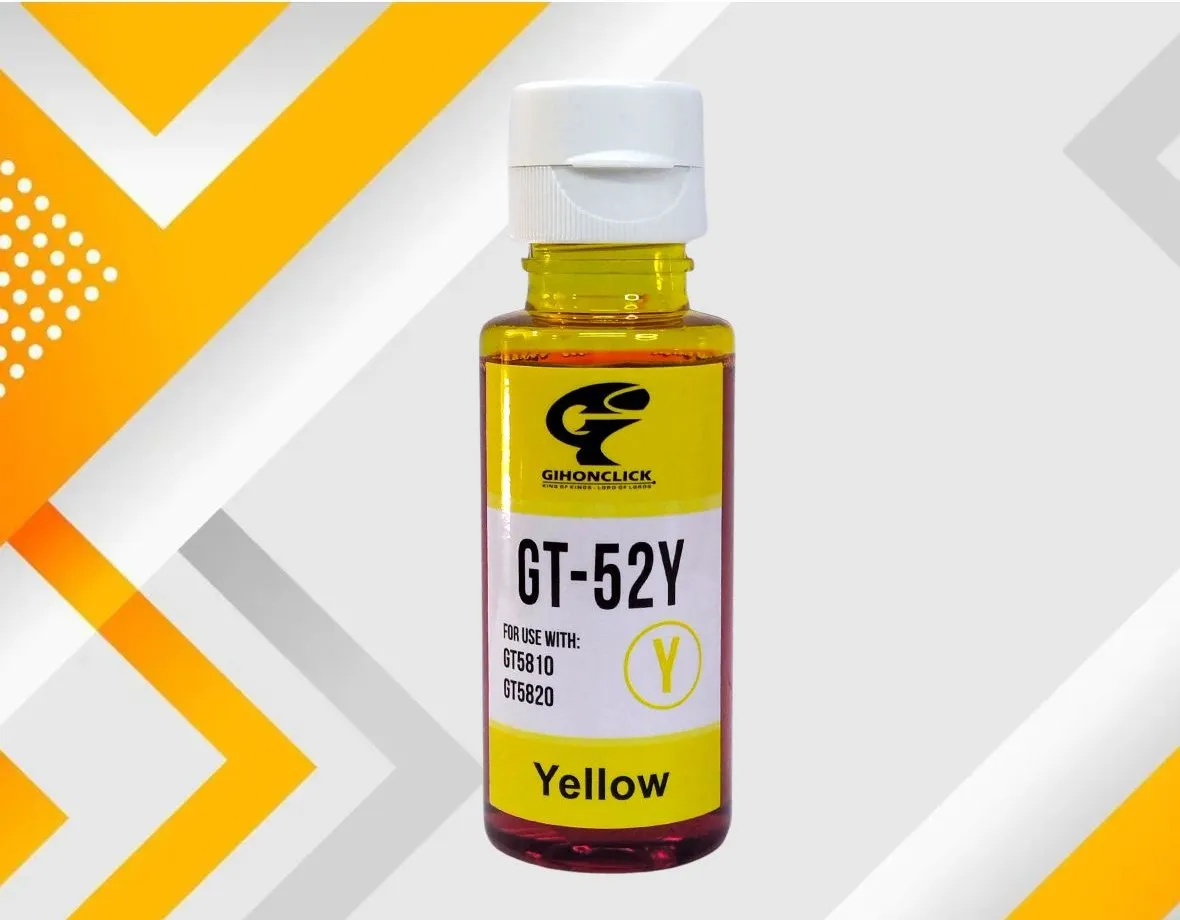 TINTA GENÉRICO GIHONCLICK GT-52Y AMARILLA 100ML PARA GT5820/GT5810